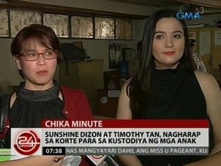 24 Oras: Sunshine Dizon at Timothy Tan, nagharap sa korte para sa kustodiya ng mga anak