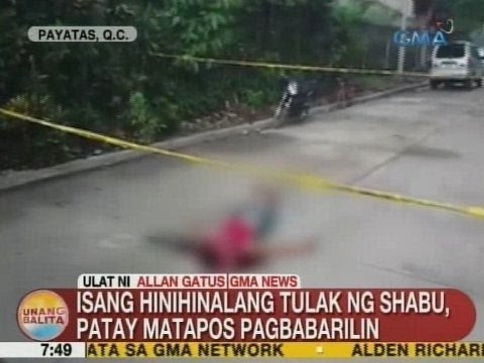 UB: Isang hinihinalang tulak ng shabu, patay matapos pagbabarilin sa Payatas, QC