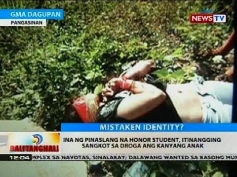 Ina ng pinaslang na honor student, itinangging sangkot sa droga ang kanyang anak