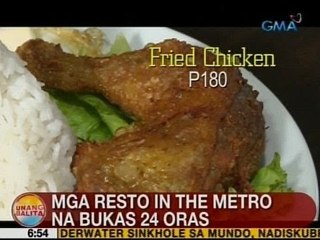 UB: Mga resto in the Metro na bukas 24 oras