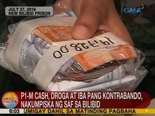 UB: P1-M cash, droga at iba pang kontrabando, nakumpiska ng SAF sa Bilibid