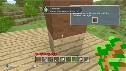 Minecraft for xbox 360 lets play part 3 - Building a house, exploring