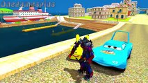 Disney cars Dinoco King 43 & Pokemon Pikachu Busters Hulk Transformers Optimus Prime Nursery Rhymes