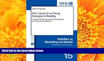 BEST PDF  EDLP versus Hi-Lo Pricing Strategies in Retailing: Literature Review and Empirical