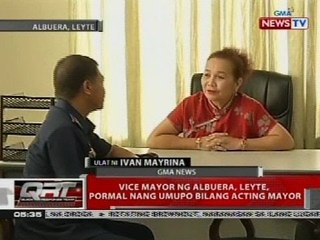 Vice mayor ng Albuera, Leyte, pormal nang umupo bilang acting mayor