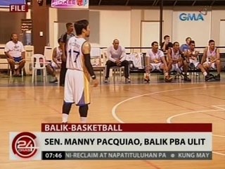 24 Oras: Sen. Manny Pacquiao, balik PBA ulit