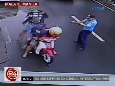 24 Oras: Tatlong lalaki na dawit daw panghoholdap, naka-engkwentro ng mga pulis; 1 patay