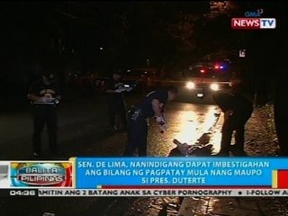 Video herunterladen: Sen. de Lima, nanindigang dapat imbestigahan ang bilang ng pagpatay mula nang maupo si Pres. Duterte