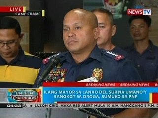 Ilang mayor sa Lanao del Sur na umano'y sangkot sa droga, sumuko sa PNP