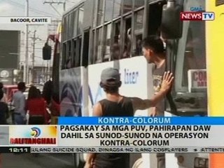 Pagsakay sa mga PUV, pahirapan dahil sa sunod-sunod na operasyon kontra-colorum