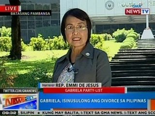 NTG: Gabriela, isinusulong ang divorce sa Pilipinas