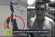 Chimbote: ladrón asalta a machetazos a mototaxista