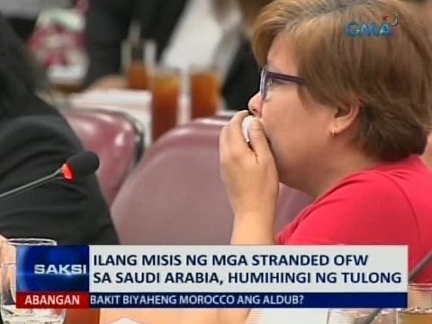 Saksi: Ilang misis ng mga stranded na OFW sa Saudi Arabia, humihingi ng tulong