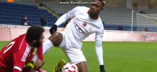 Aurelien Chedjou Red Card For A Crazy Off The Ball Kick vs Tuzlaspor!