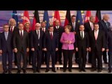 Turkish PM Davutoglu visits German Chancellor Angela Merkel