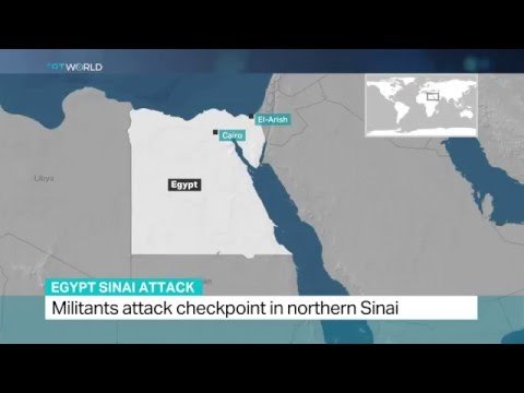 Five officers killed in Egypt’s Sinai peninsula following attack by militants at the checkpoint