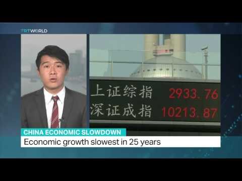 China Markets: Economic growth slows to 25-year low