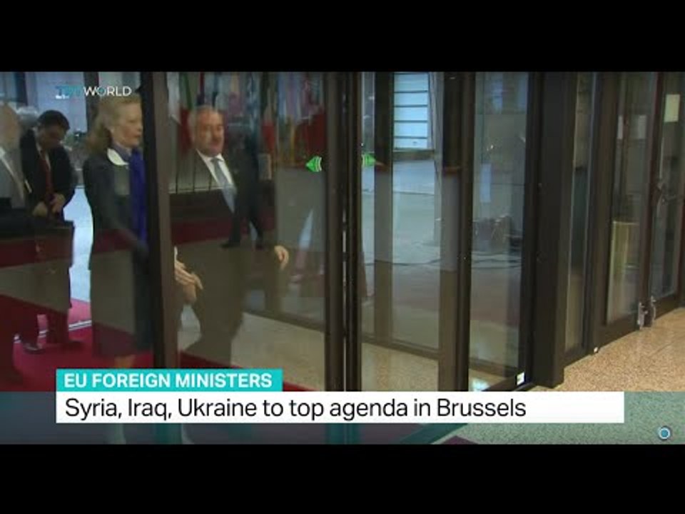 EU foreign ministers hold meeting in Brussels to discuss Syria, Iraq and Ukraine