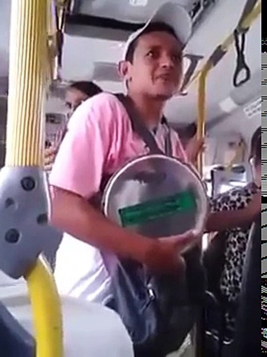 The funniest man in a bus