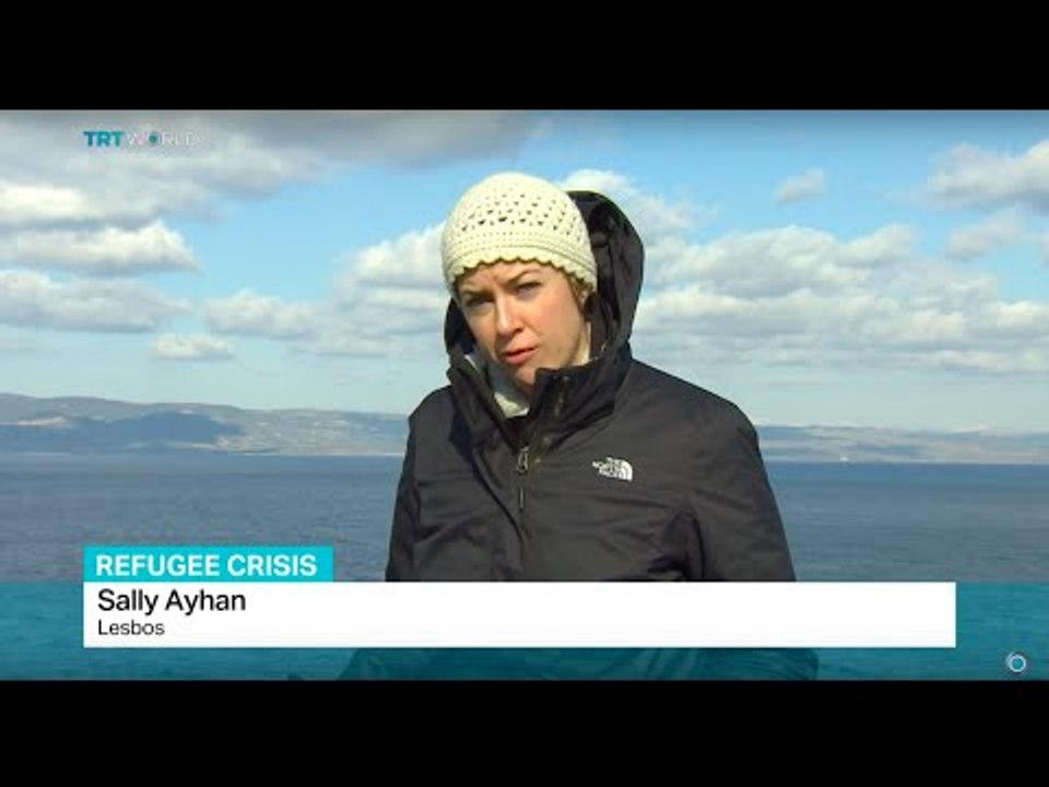 Aid stations set up for refugees passing by Greece, Sally Ayhan reports from Lesbos