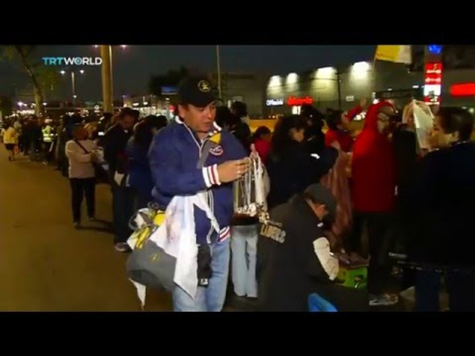 Thousands welcome pontiff in Mexico City