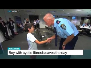 Boy with cystic fibrosis saves the day in Australia