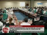 Sabay na maintenance shutdown ng 12 planta at tigil-operasyon ng 8 iba pa, sanhi raw ng brownout