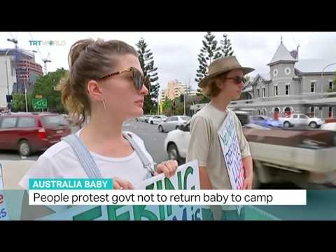 Baby Asha returns to detention camp despite protests in Australia, Greg Navaro reports from Sydney