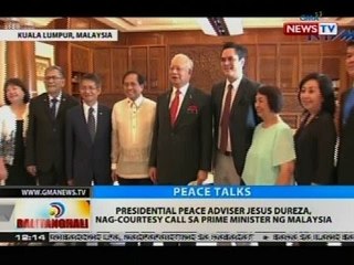 President peace adviser Jesus Dureza, nag-courtesy call sa prime minister ng Malaysia