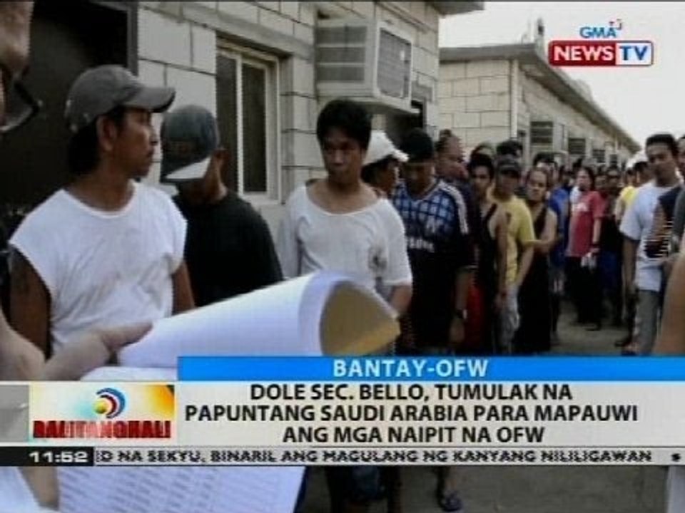 BT: DOLE Sec. Bello, tumulak na papuntang Saudi Arabia para mapauwi ang mga naipit na OFW