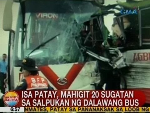 UB: 1 patay, mahigit 20 sugatan sa salpukan ng 2 bus sa Rosales, Pangasinan
