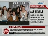 24 Oras: Autograph signing ng libro ni Alden Richards, dinagsa ng fans kahit umuulan