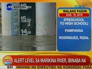 UB: Alert level sa Marikina River, ibinaba na