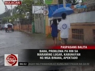 24 Oras: Baha, problema pa rin sa maraming lugar