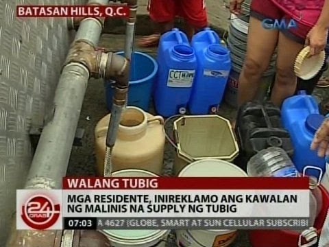 24 Oras: Mga residente, inireklamo ang kawalan ng malinis na supply ng tubig