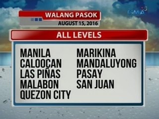 24 Oras: Class suspensions