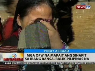 Mga ofw na mapait ang sinapit sa ibang bansa, balik-Pilipinas na