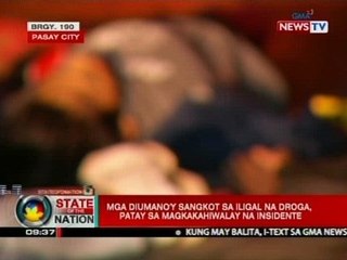 SONA: Mga diumano'y sangkot sa iligal na droga, patay sa magkakahiwalay na insidente