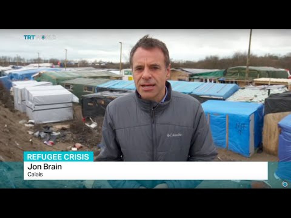 Dismantling of Calais refugee camp continues, Jon Brain reports