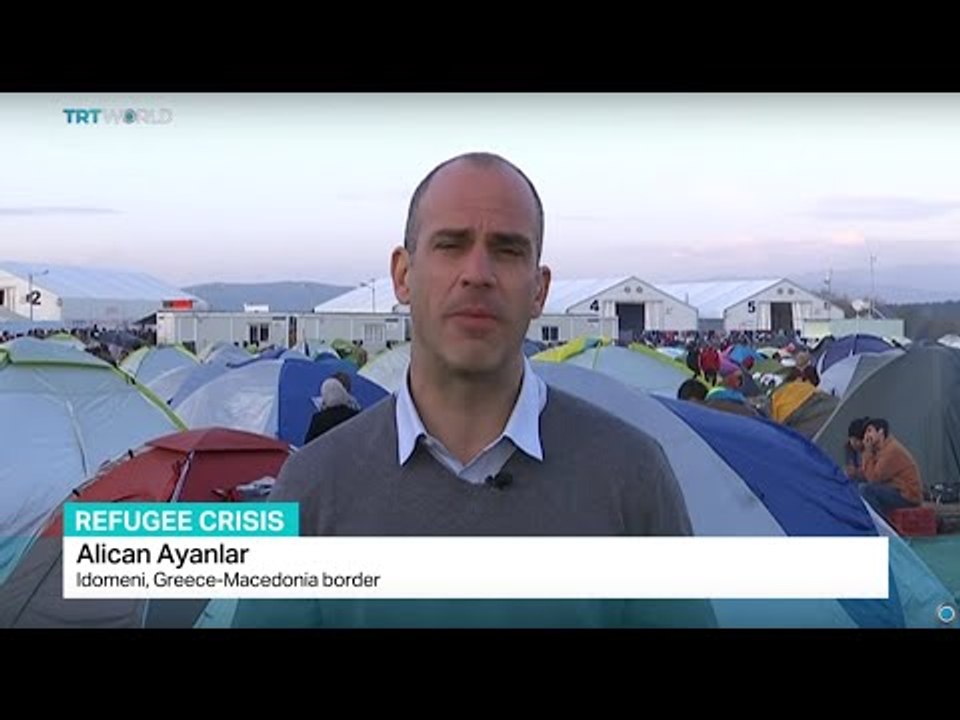 Over 10,000 refugees stranded at Greek border, Alican Ayanlar reports