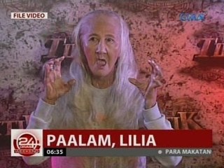 24 Oras: Horror Queen ng pelikulang Pilipino na si Lilia Cuntapay, pumanaw na