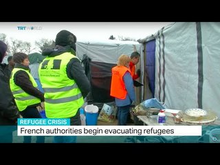 French authorities begin evacuating refugees