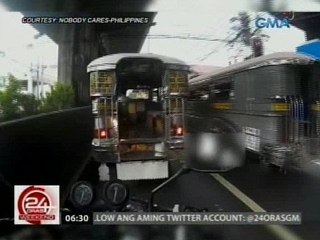 24 Oras: Mga pasaway na motorista, sinisita ng 1 nakamotorsiklo