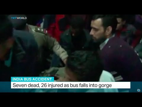 Seven dead, 26 injured as bus falls into gorge in India
