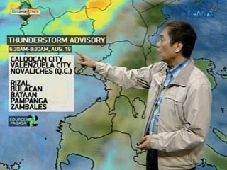 UB: Thunderstorm advisory, nakataas sa ilang panig ng NCR ngayong Biyernes ng umaga