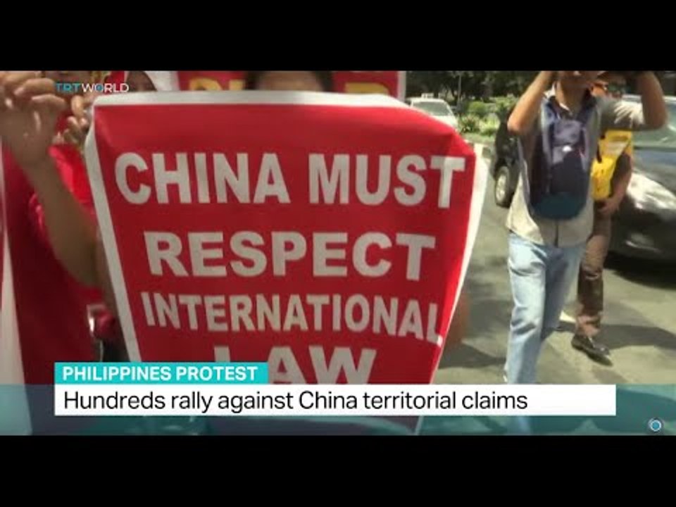 Hundreds rally against China territorial claims in Philippines