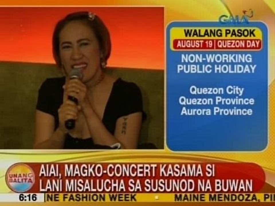UB: AiAi Delas Alas, magko-concert kasama si Lani Misalucha sa susunod na buwan