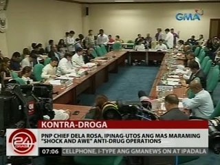 PNP Chief Dela Rosa, ipinag-utos ang mas maraming "shock and awe" anti-drug operations