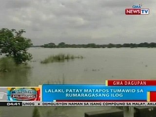 BP: Lalaki, patay matapos tumawid sa rumaragasang ilog