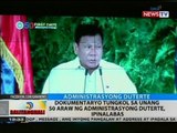 BT: Dokumentaryo tungkol sa unang 50 araw ng administrasyong Duterte, ipinalabas